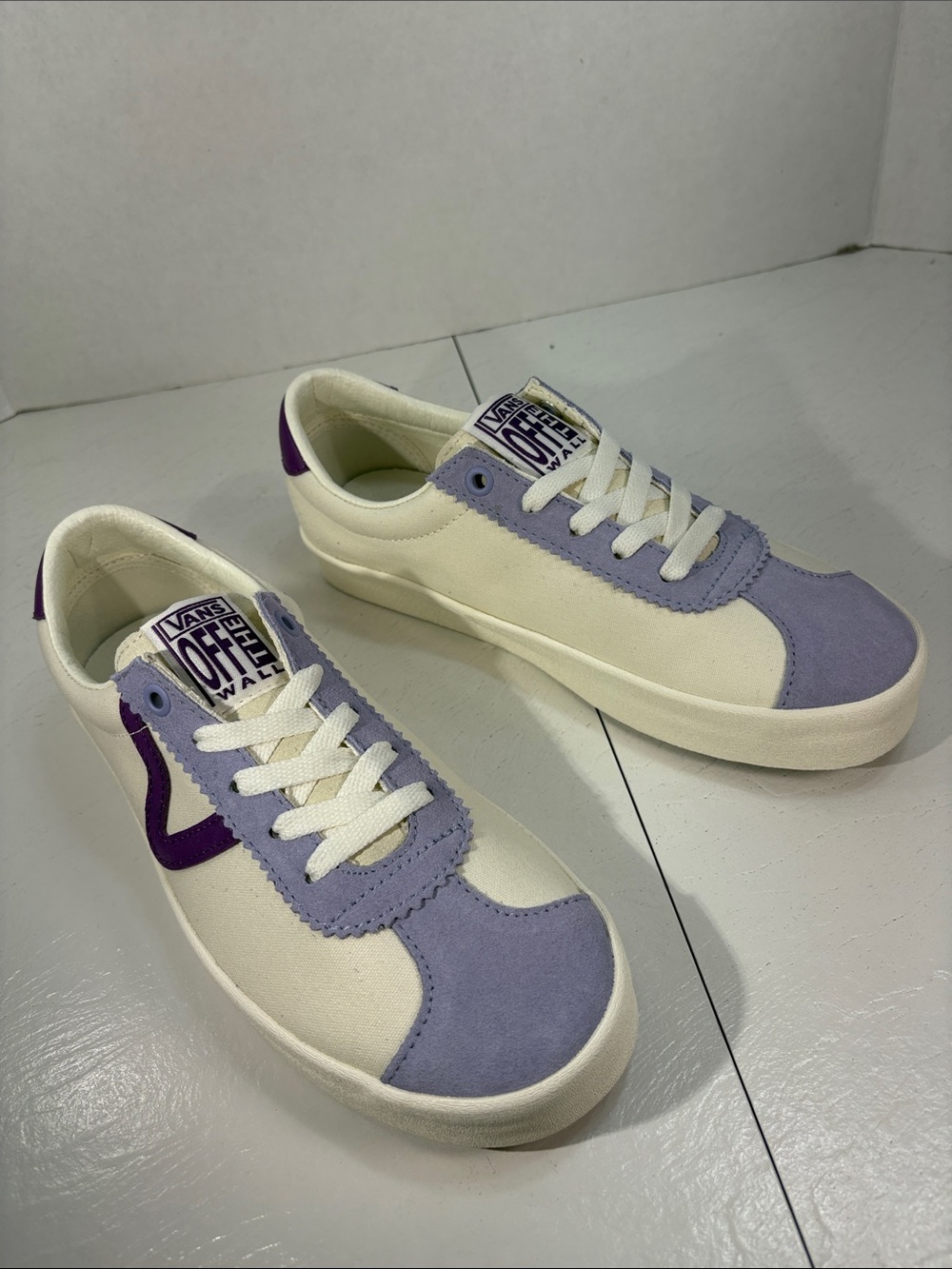 NWT Vans Sport Tri-Tone Purple Sneakers Women’s 7.5 - Picture 4 of 10